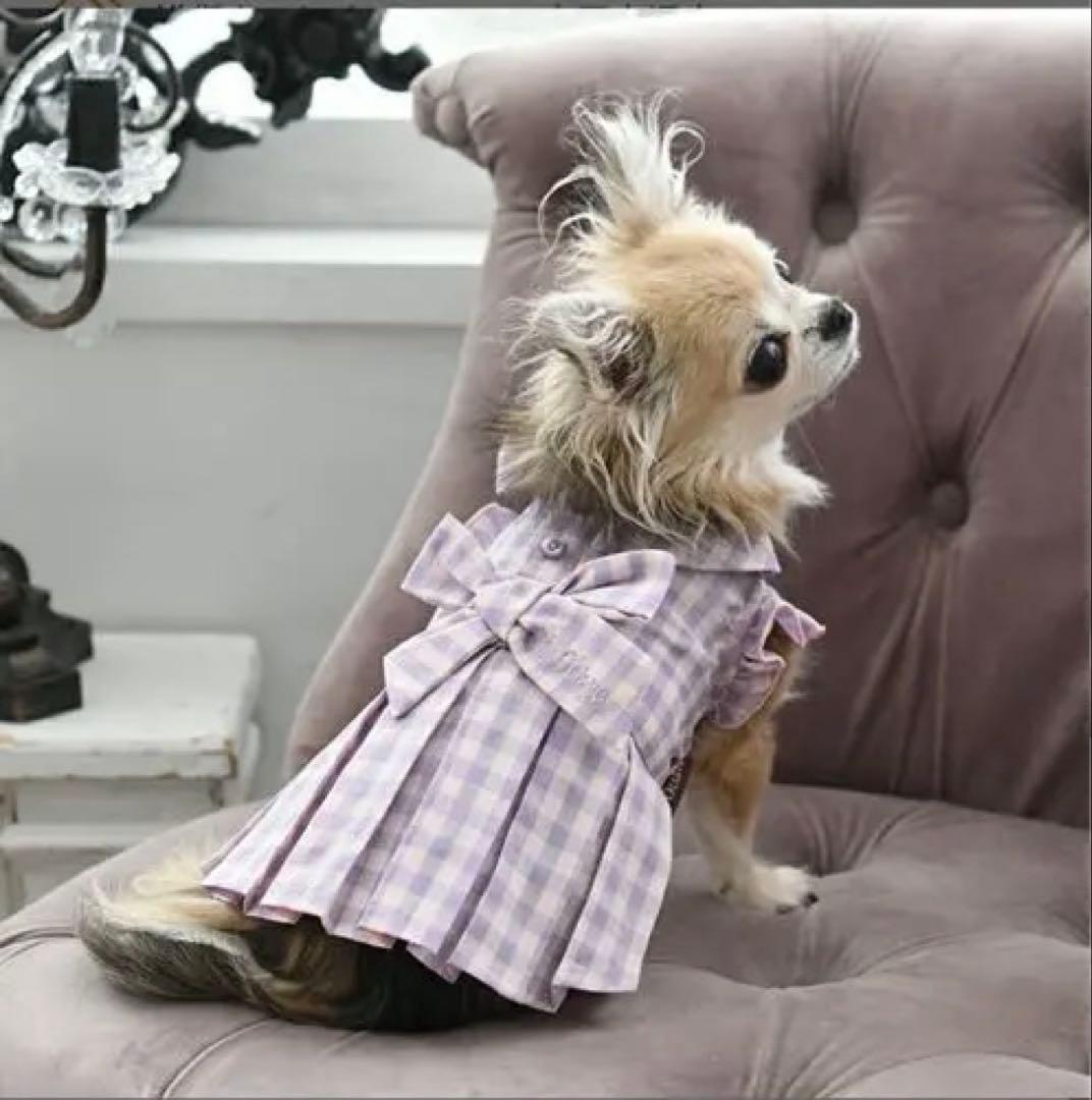 One Octave Gingham Check Dress Pet Wear Dog Clothes